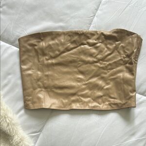 VDR Tan Strapless Top